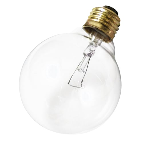 Satco 40W G25 Dimmable Incandescent Light Bulb with Medium Base Warm White